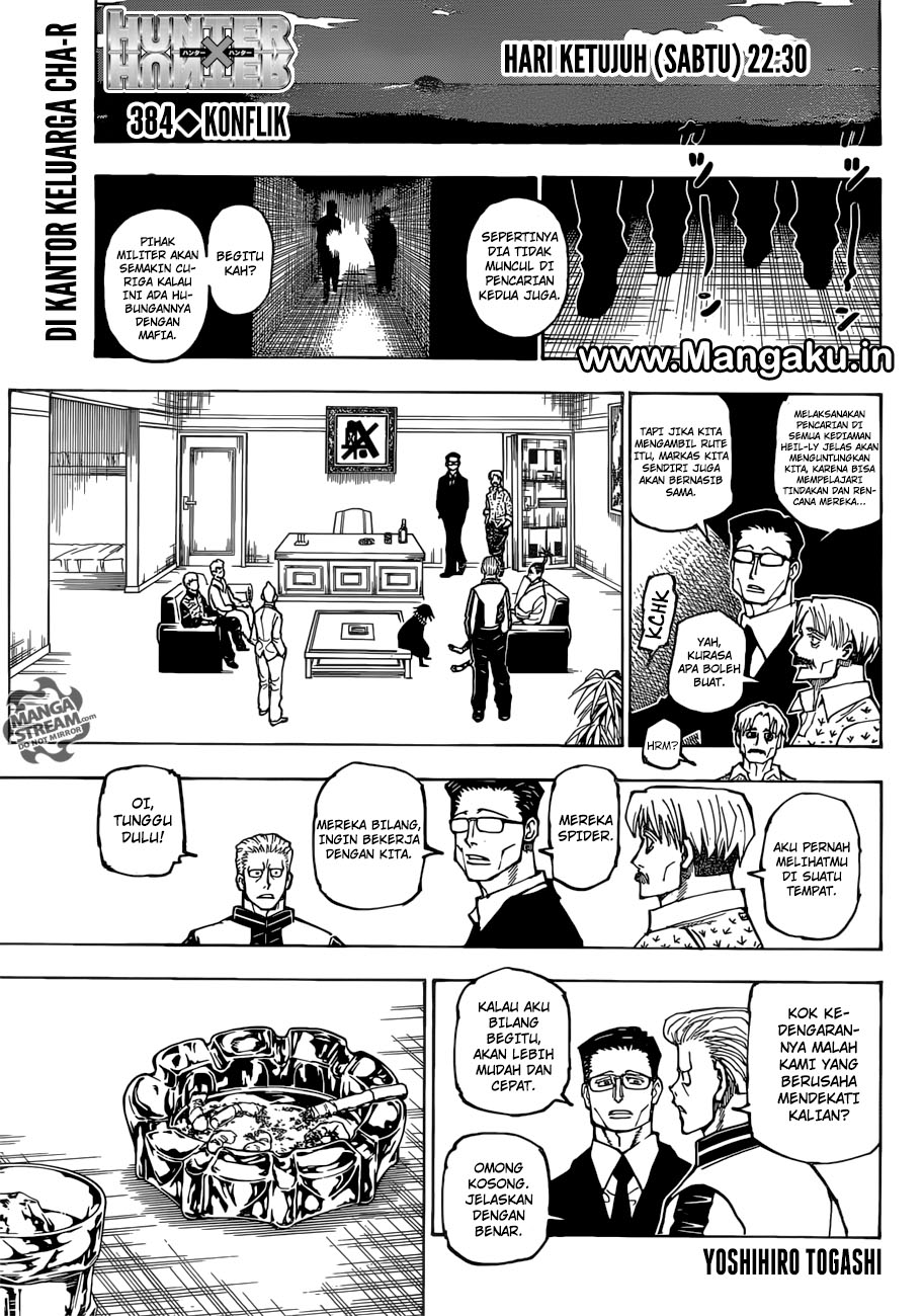 Komik Hunter x Hunter Chapter 384 gambar nomor 1