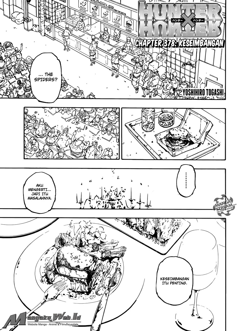 Komik Hunter x Hunter Chapter 378 gambar nomor 1