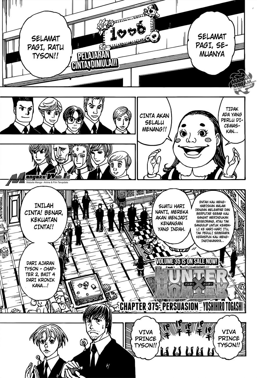 Manga Hunter x Hunter Chapter 375 gambar nomor 2