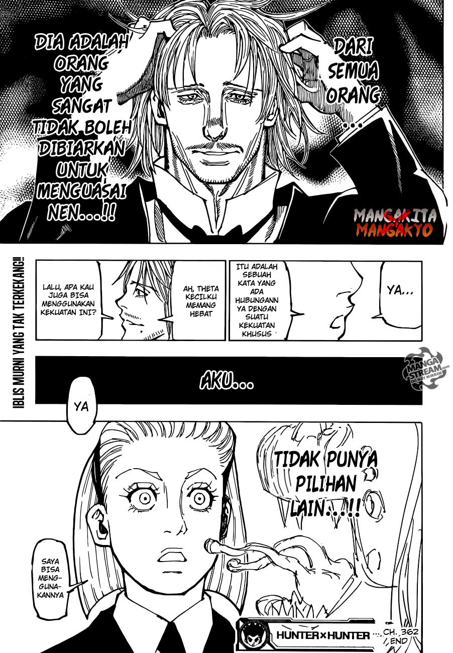 Hunter x Hunter Chapter 362 Gambar 20