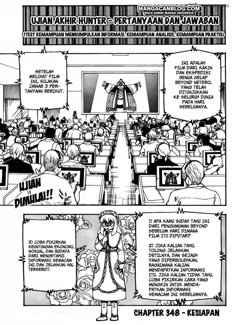 Komik Hunter x Hunter Chapter 348 gambar nomor 1