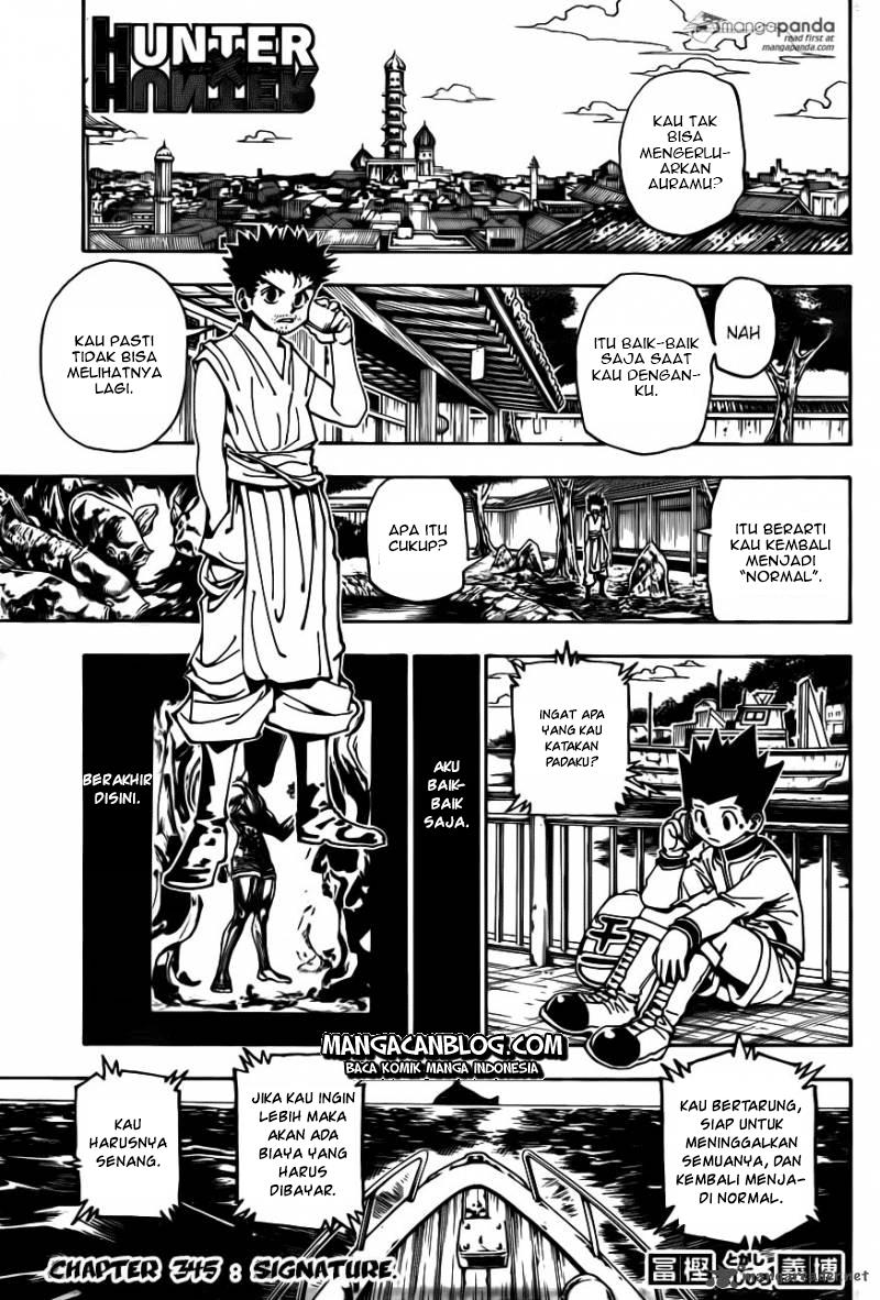 Komik Hunter x Hunter Chapter 345 gambar nomor 1