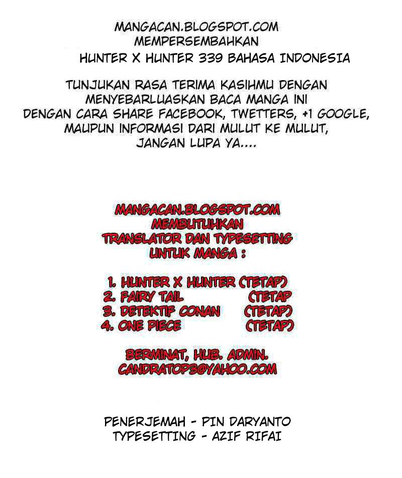 Hunter x Hunter Chapter 339 Gambar 19