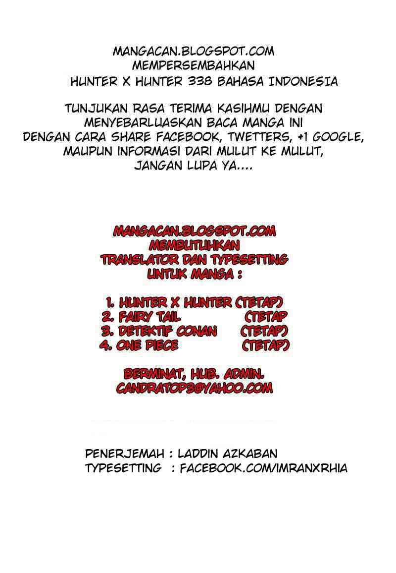 Komik Hunter x Hunter Chapter 338 gambar nomor 1