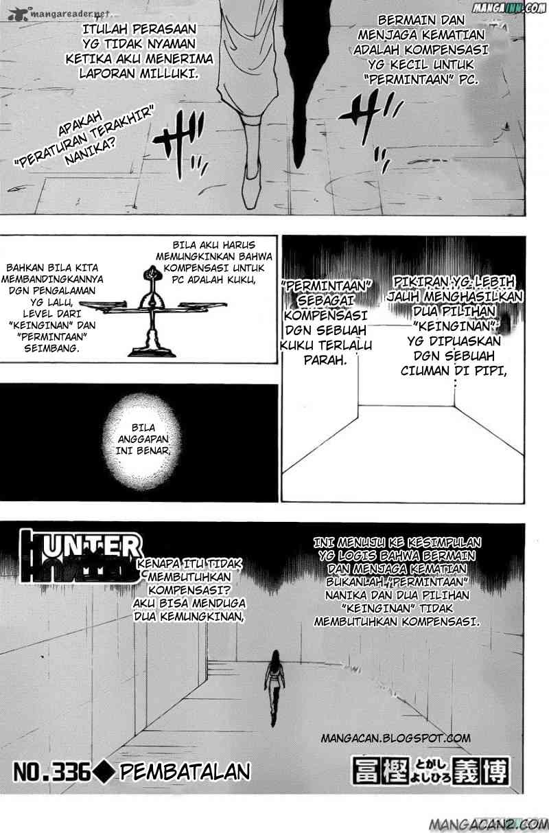 Manga Hunter x Hunter Chapter 336 gambar nomor 2