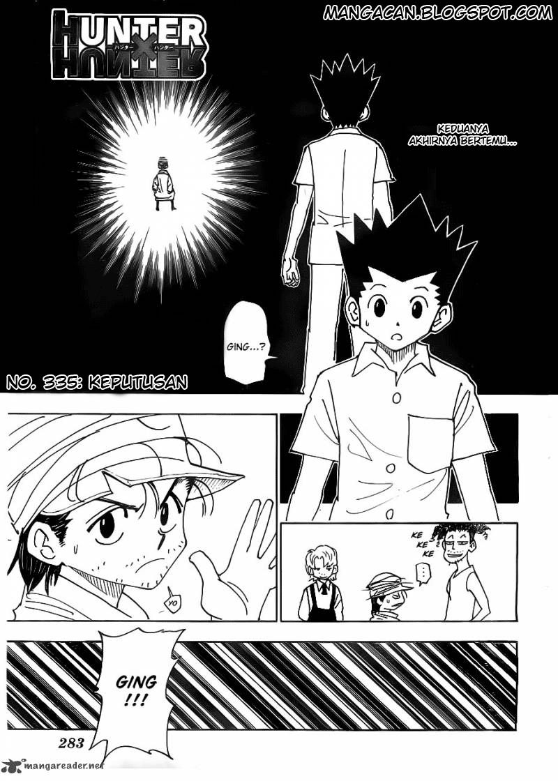 Komik Hunter x Hunter Chapter 335 gambar nomor 1