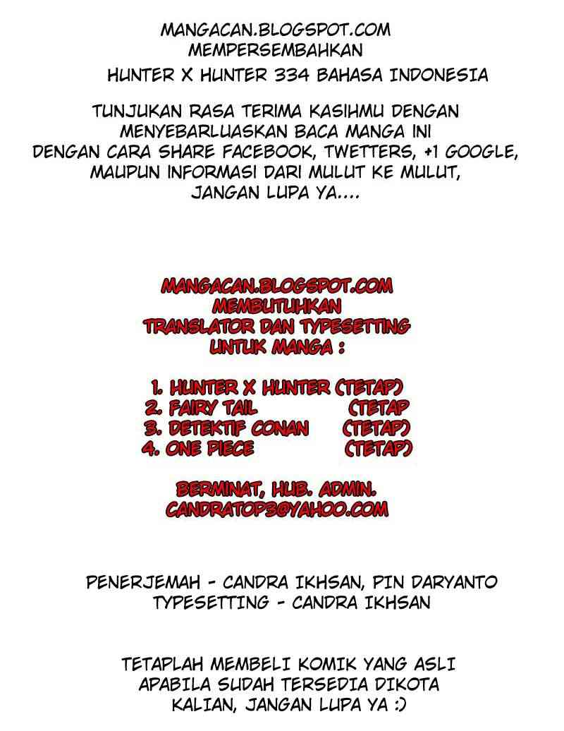 Komik Hunter x Hunter Chapter 334 gambar nomor 1