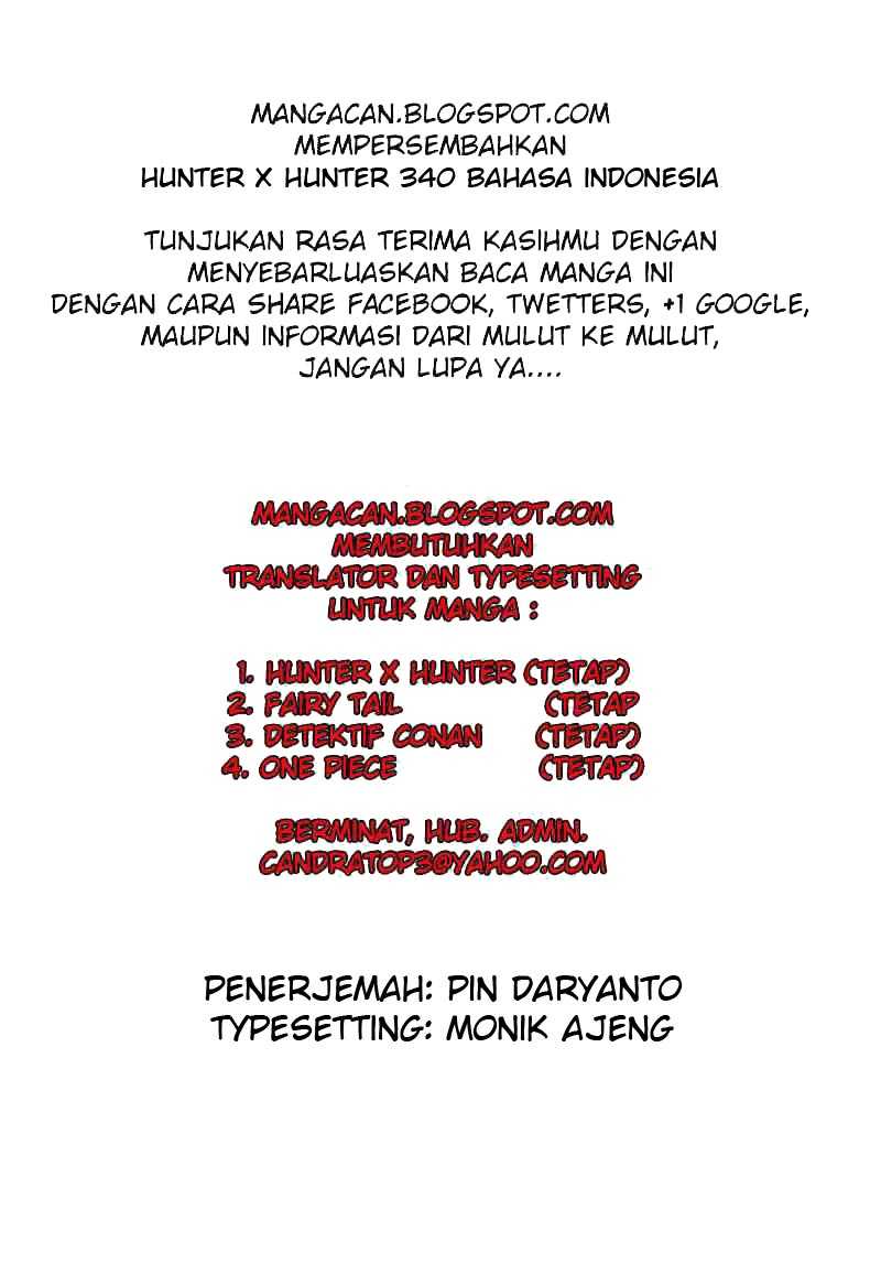 Hunter x Hunter Chapter 340 Gambar 19
