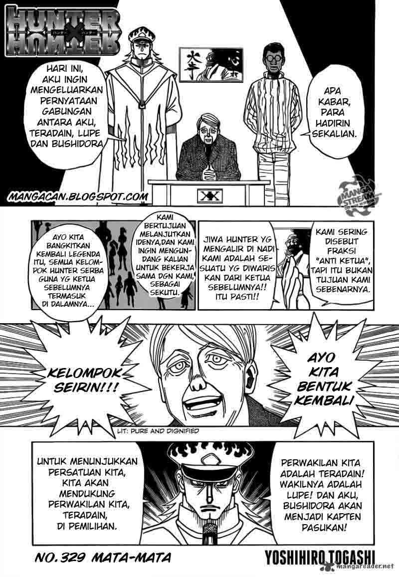 Komik Hunter x Hunter Chapter 329 gambar nomor 1