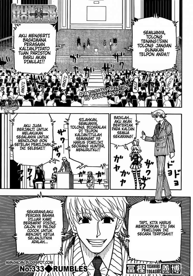 Manga Hunter x Hunter Chapter 333 gambar nomor 2