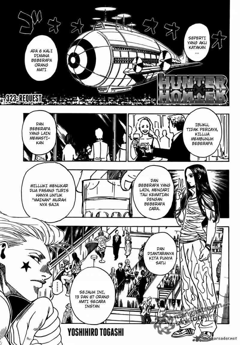 Komik Hunter x Hunter Chapter 323 gambar nomor 1
