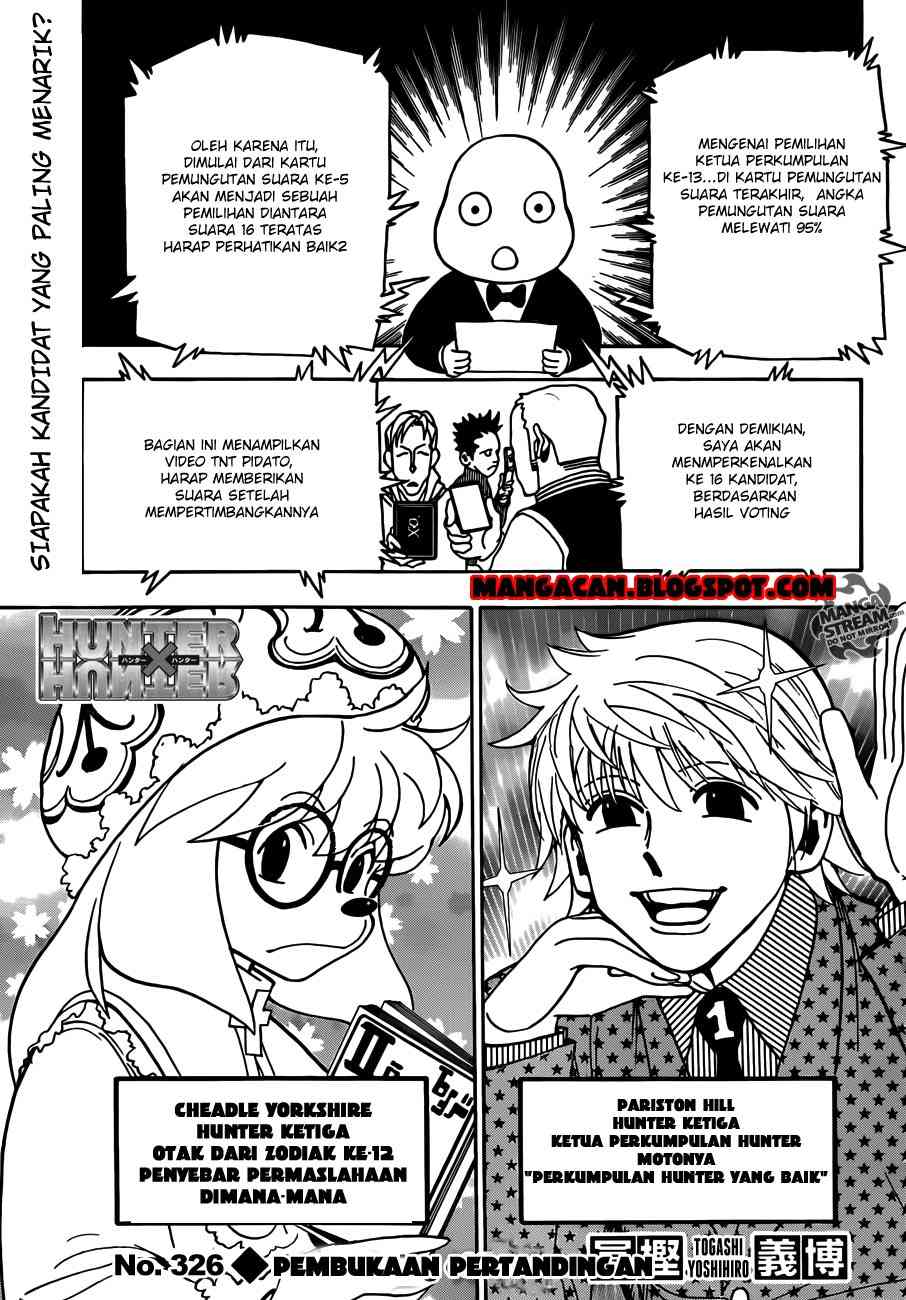 Komik Hunter x Hunter Chapter 326 gambar nomor 1
