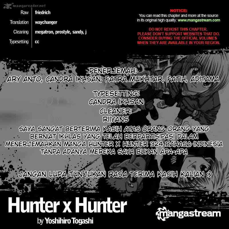 Komik Hunter x Hunter Chapter 324 gambar nomor 1