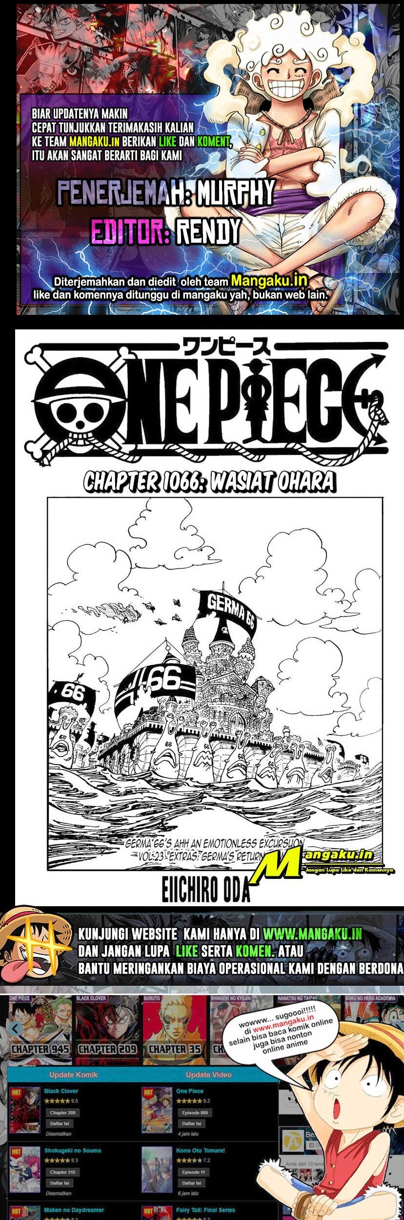Komik One Piece Chapter 1066 gambar nomor 1