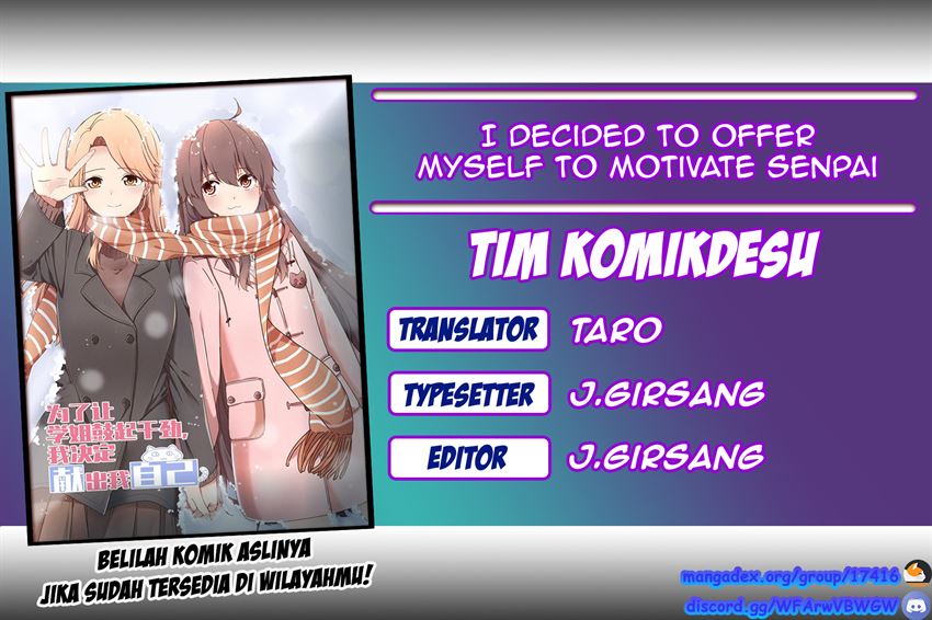 Komik I Decided to Offer Myself to Motivate Senpai Chapter 1 gambar nomor 1