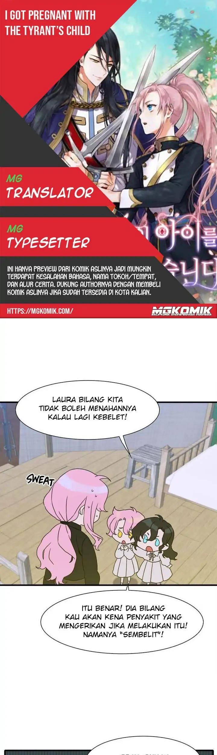 Komik I Gave Birth to the Tyrant’s Child Chapter 28 gambar nomor 1