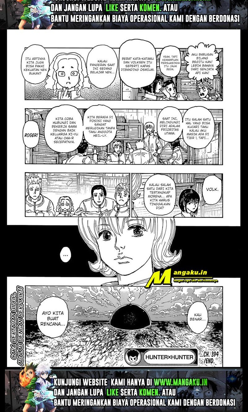 Hunter x Hunter Chapter 394 Gambar 12