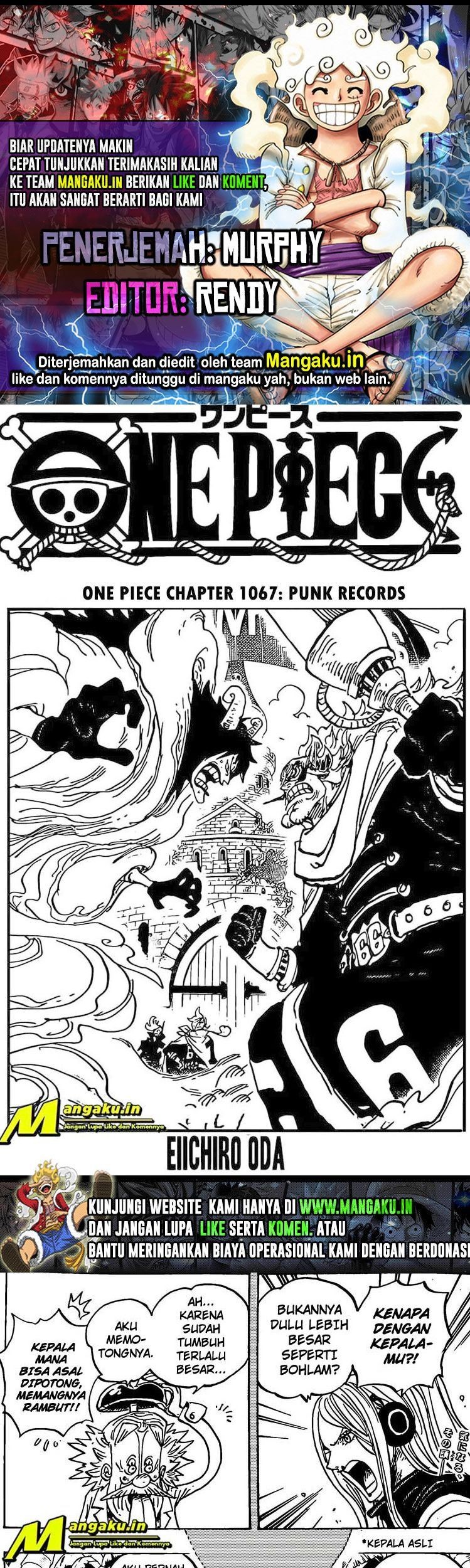 Komik One Piece Chapter 1067 gambar nomor 1