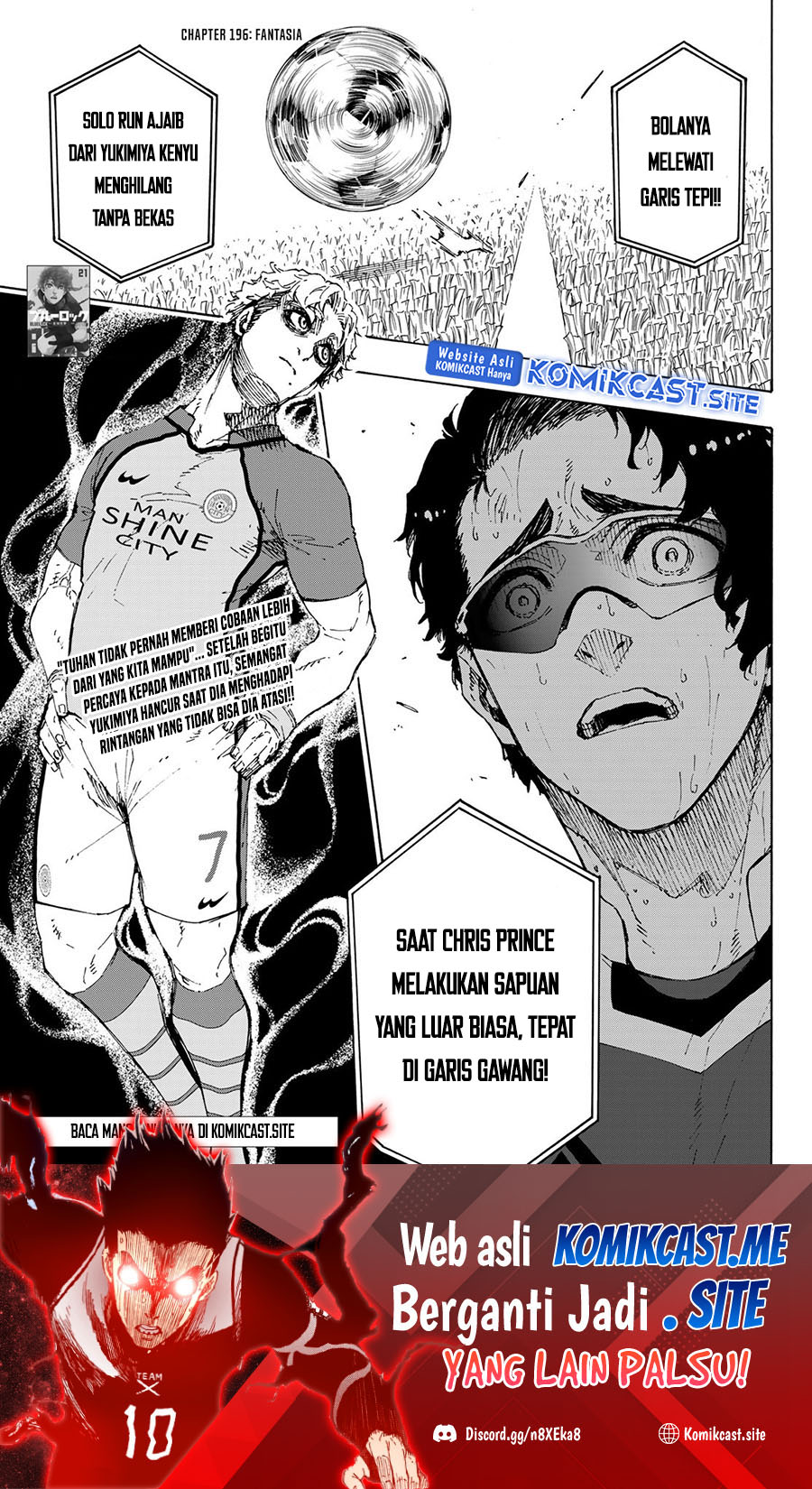 Manga Blue Lock Chapter 196 gambar nomor 2