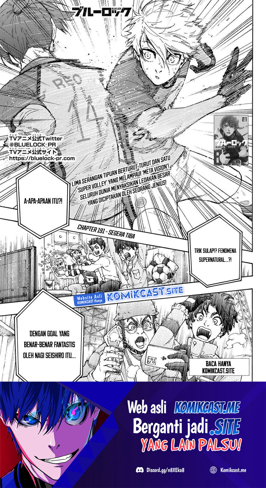 Manga Blue Lock Chapter 191 gambar nomor 2