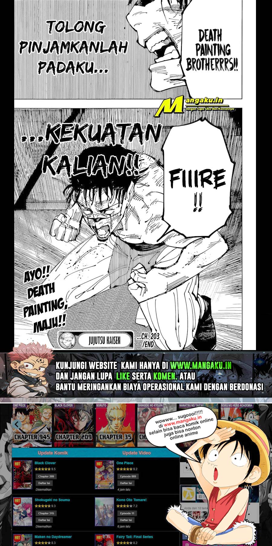 Jujutsu Kaisen Chapter 203 Gambar 19