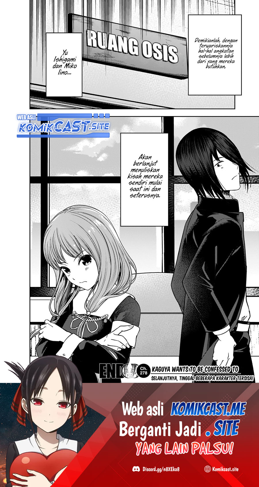 Kaguya-sama wa Kokurasetai – Tensai-tachi no Renai Zunousen Chapter 278 Gambar 20