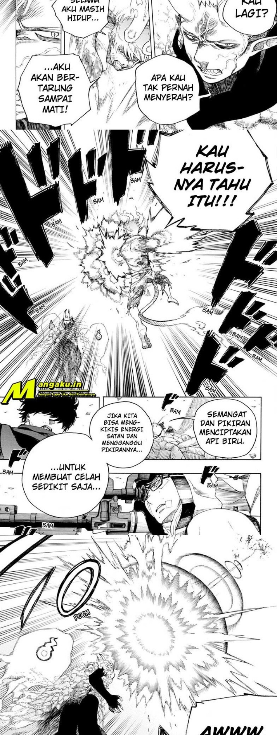 Ao no Exorcist Chapter 136 Gambar 9