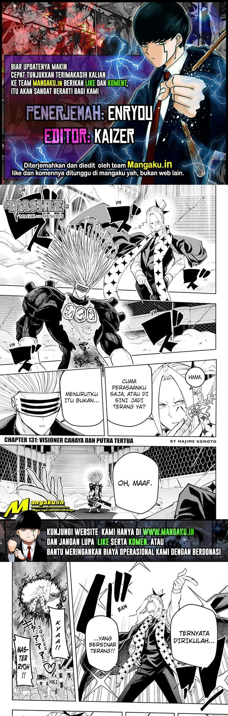 Komik Mashle: Magic and Muscles Chapter 131 gambar nomor 1