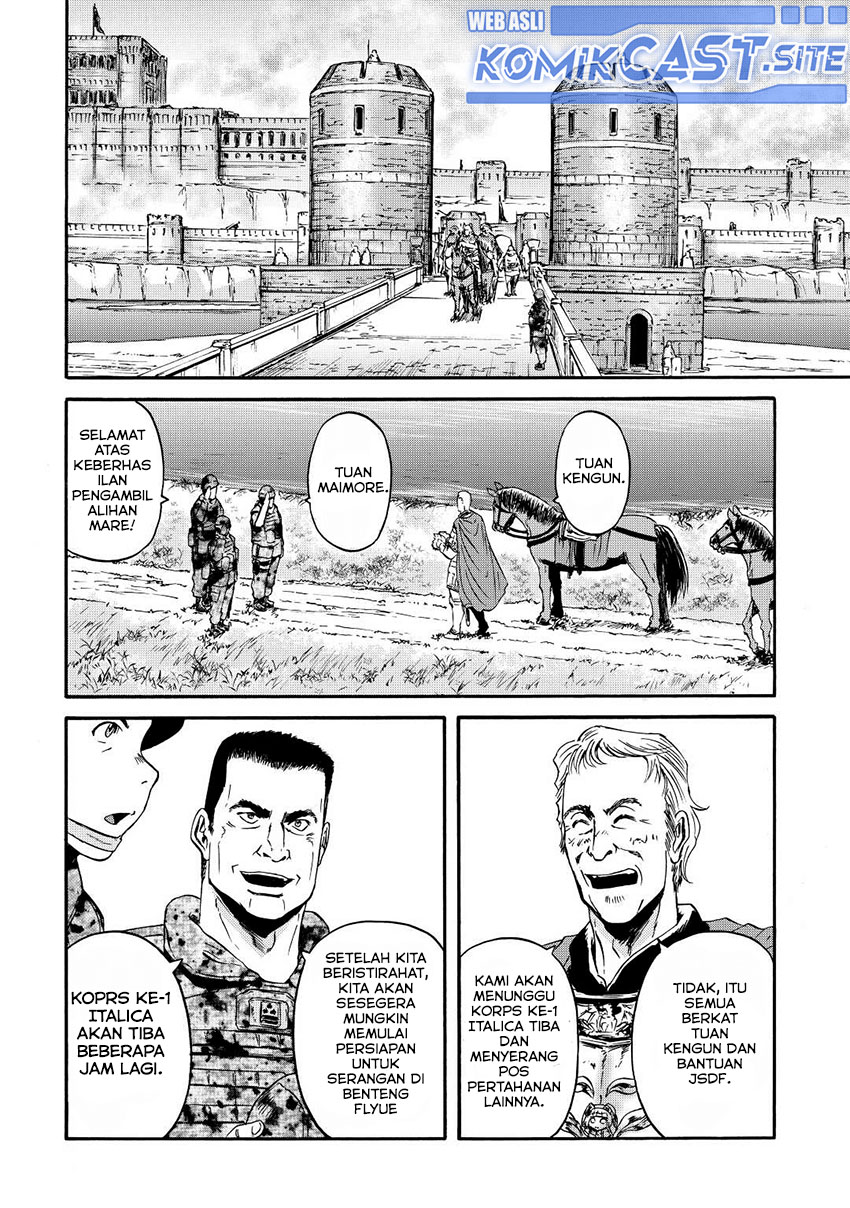 Gate – Jietai Kare no Chi nite Kaku Tatakeri Chapter 117 Gambar 19