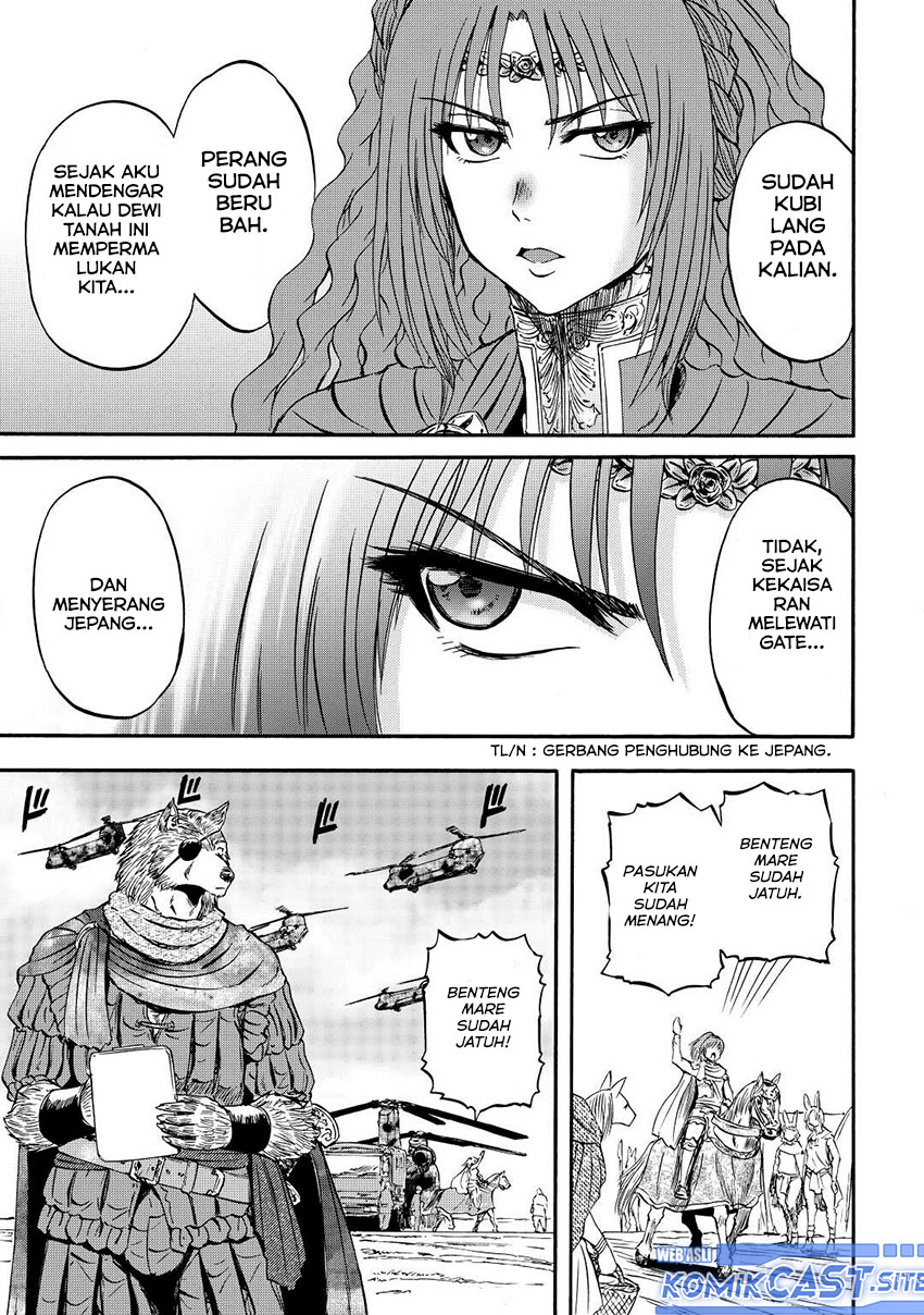 Gate – Jietai Kare no Chi nite Kaku Tatakeri Chapter 117 Gambar 12