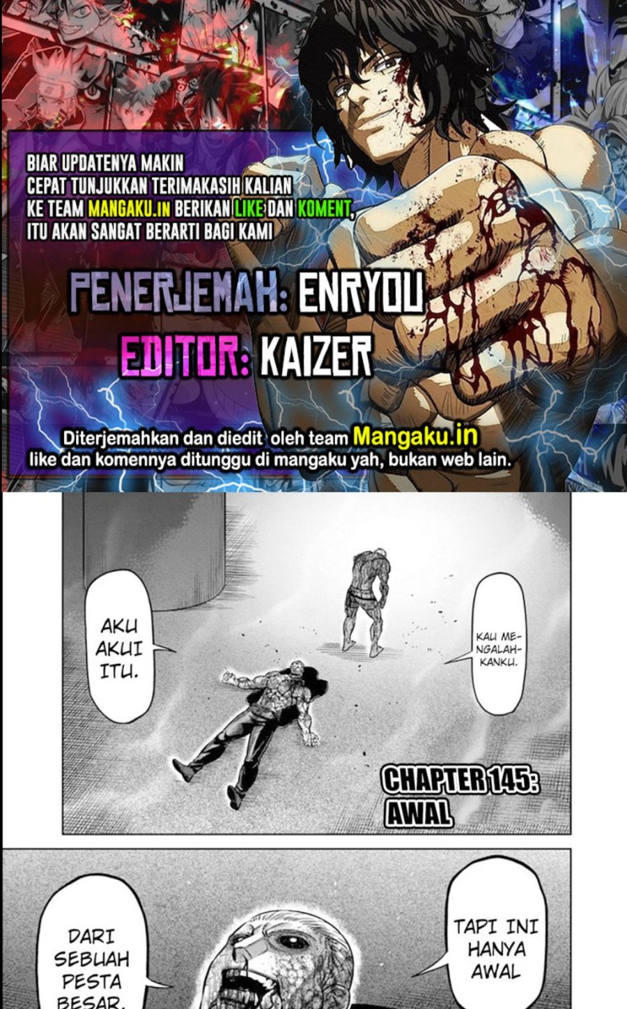Komik Kengan Omega Chapter 145 gambar nomor 1