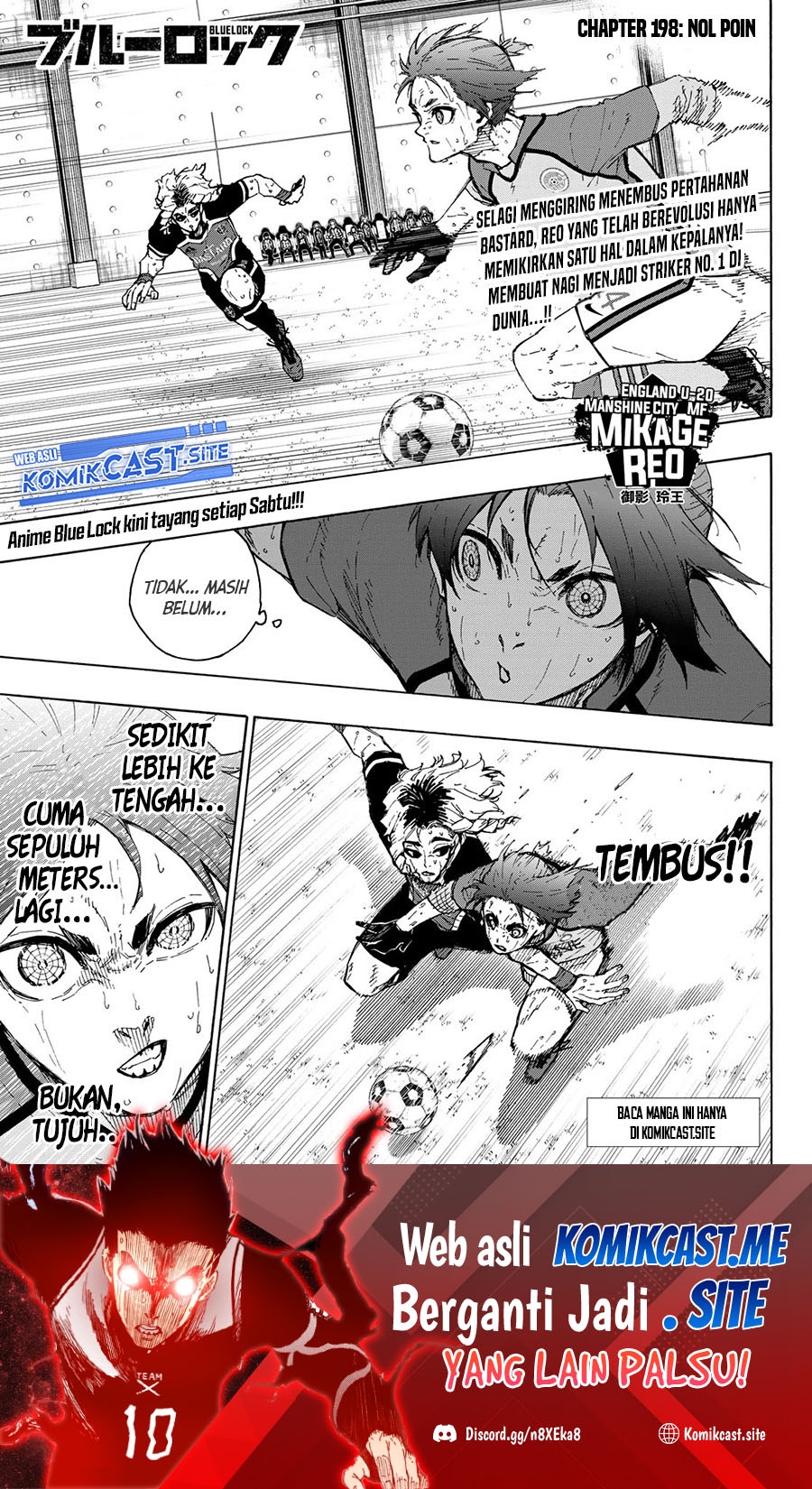 Manga Blue Lock Chapter 198 gambar nomor 2