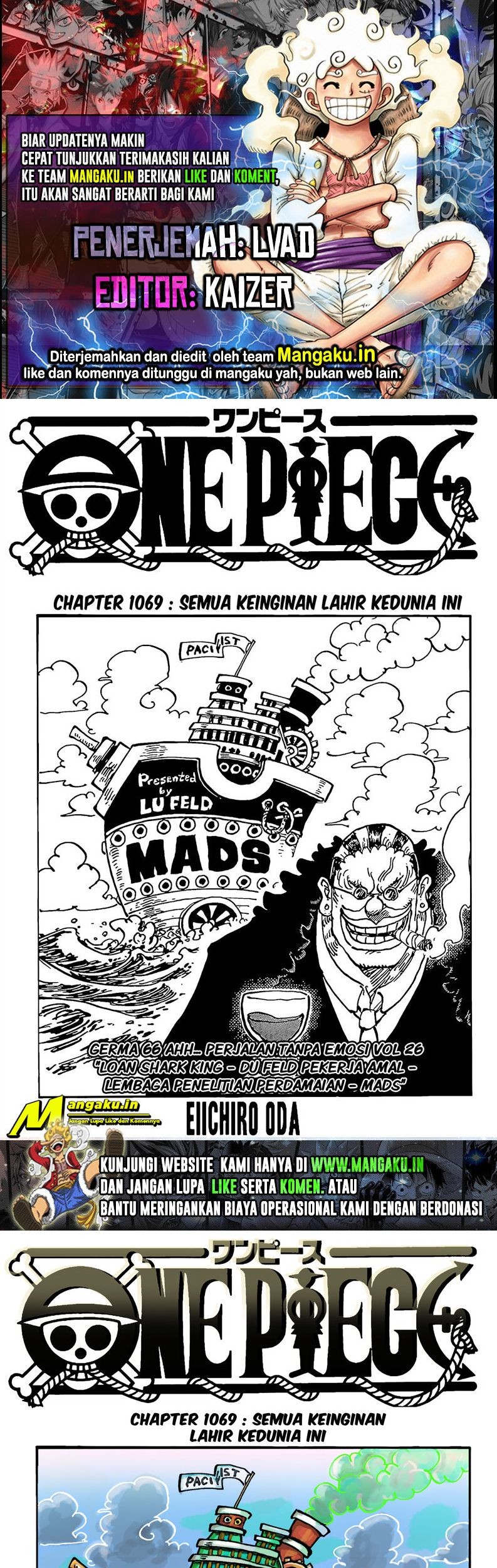 Komik One Piece Chapter 1069 gambar nomor 1