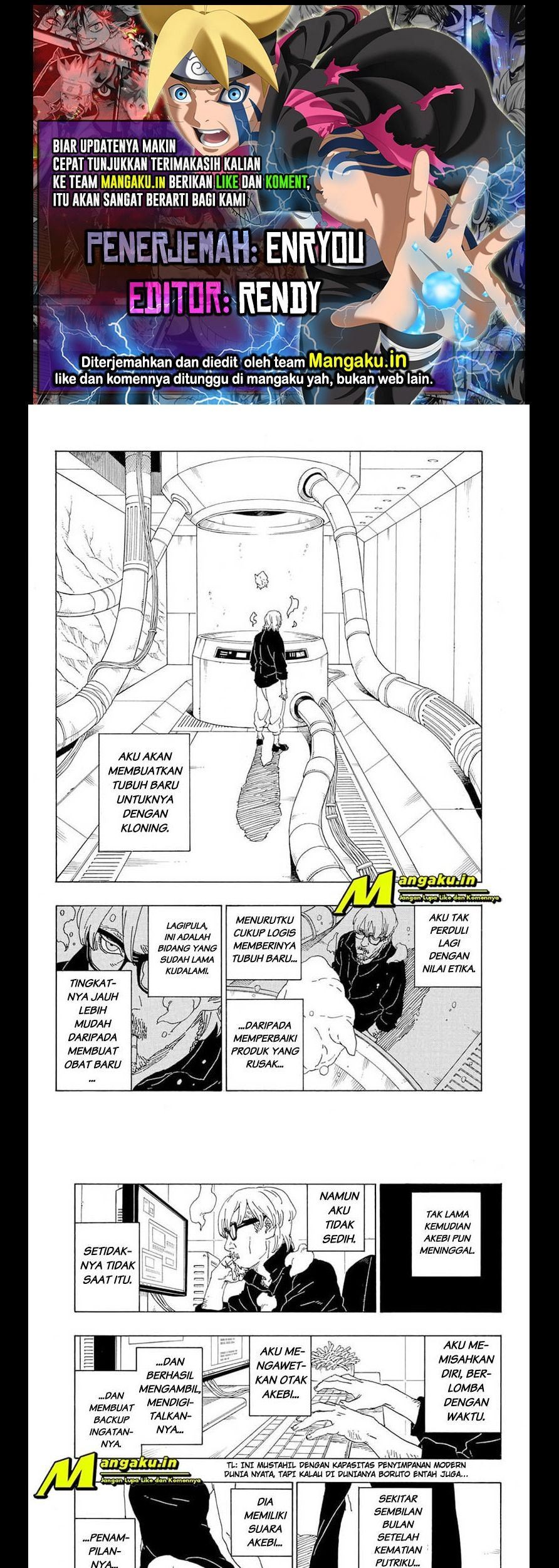 Komik Boruto Chapter 75.2 gambar nomor 1