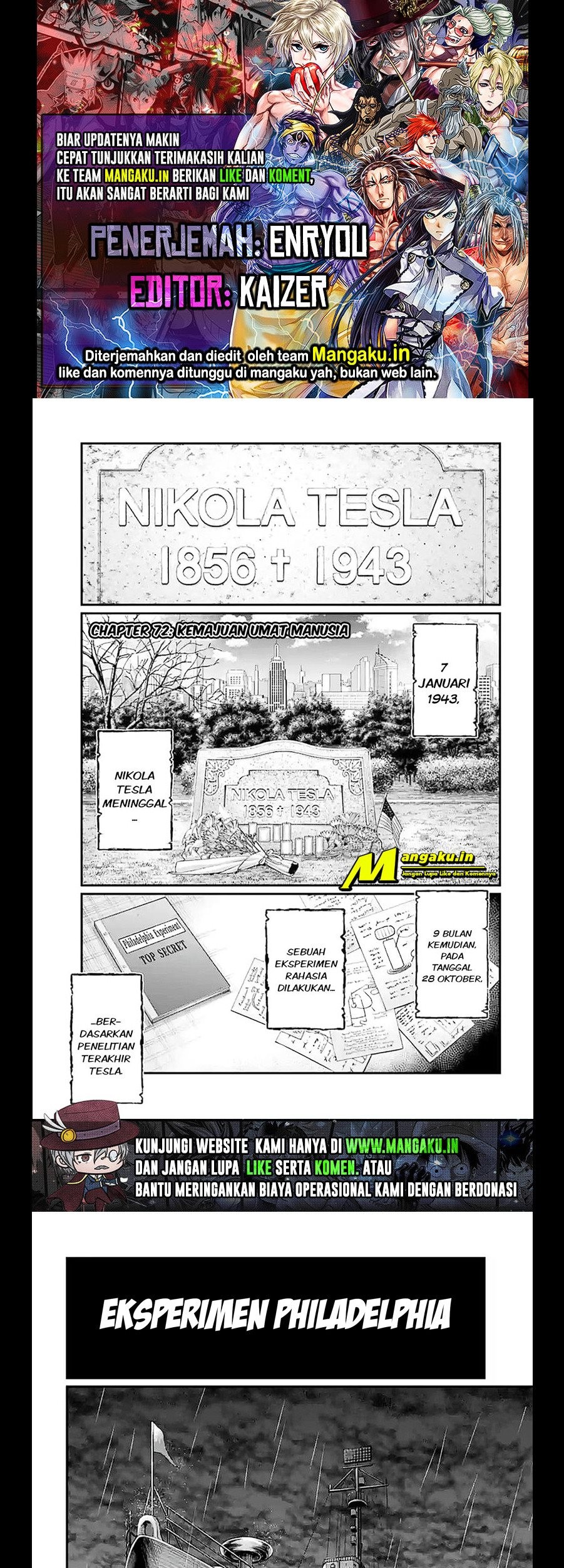 Komik Shuumatsu no Valkyrie Chapter 72.1 gambar nomor 1