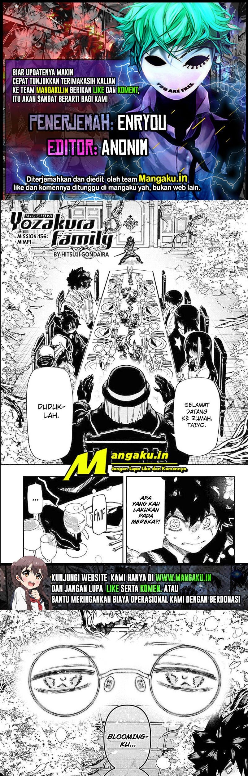 Komik Mission: Yozakura Family Chapter 156 gambar nomor 1