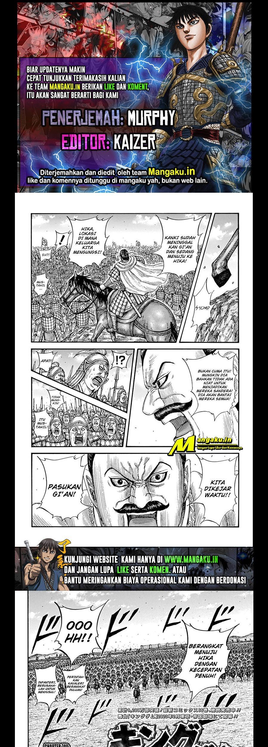 Komik Kingdom Chapter 740 gambar nomor 1