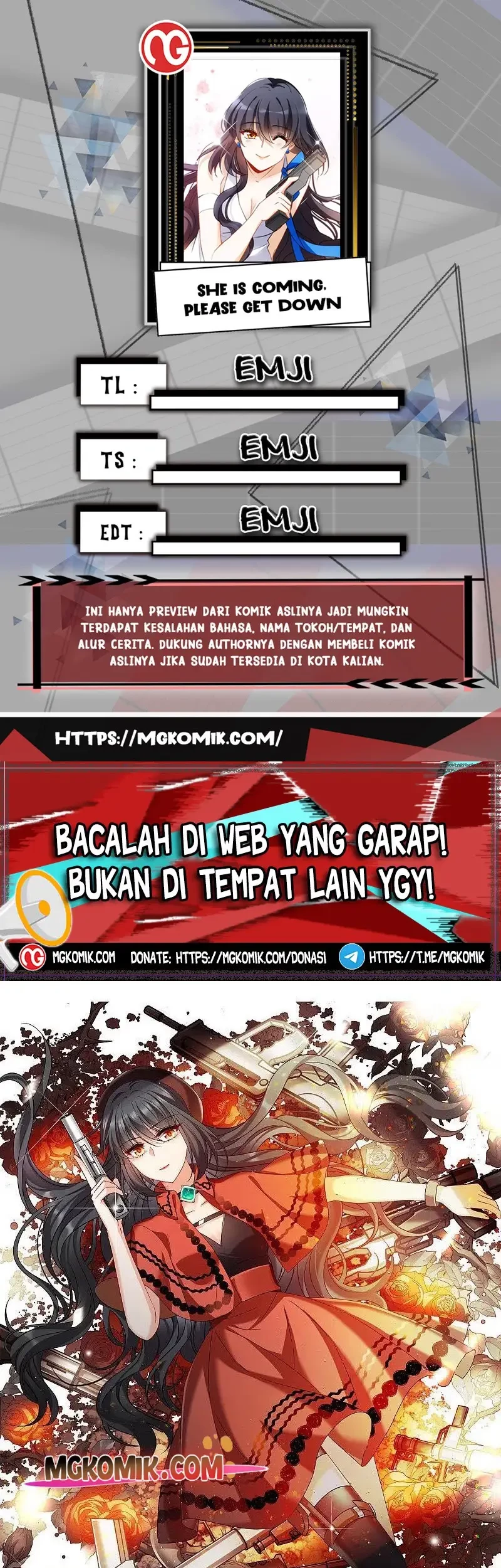 Komik She Is Coming, Please Get Down! Chapter 97.2 gambar nomor 1