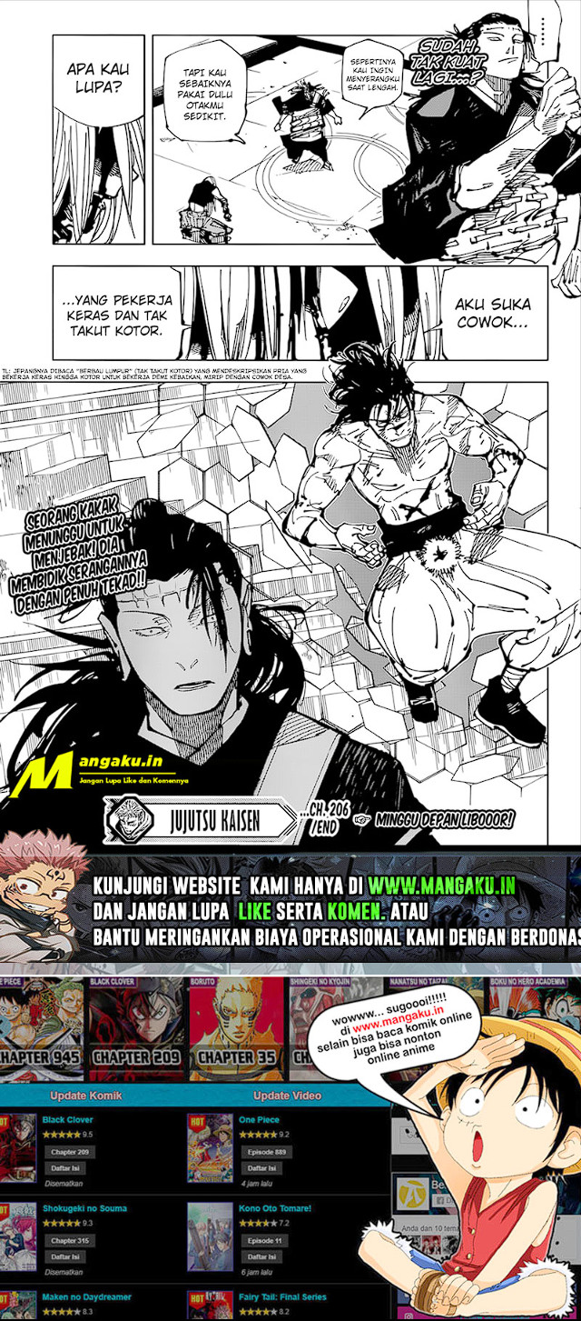 Jujutsu Kaisen Chapter 206 Gambar 11