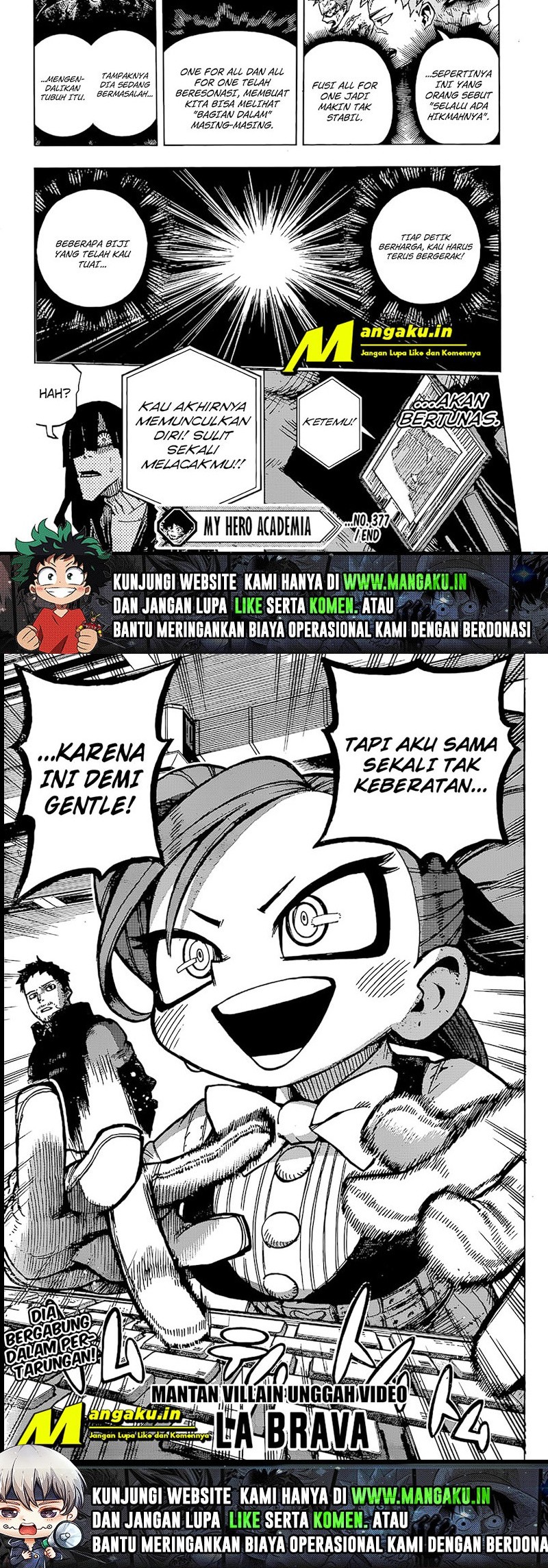 Boku no Hero Academia Chapter 377 Gambar 6
