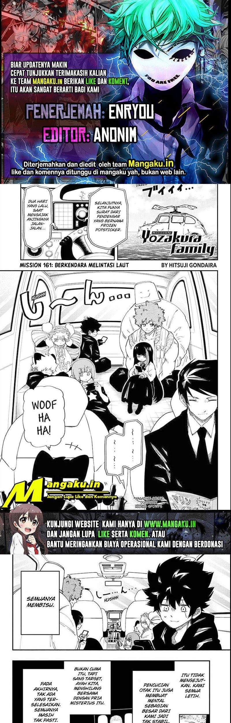 Komik Mission: Yozakura Family Chapter 161 gambar nomor 1