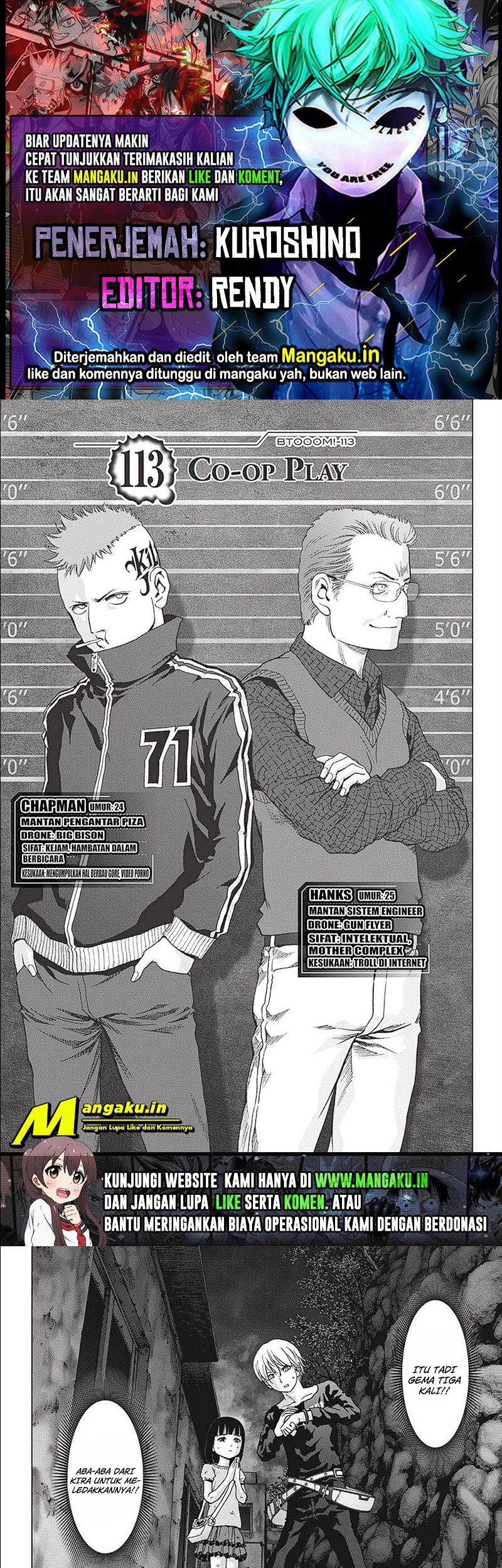 Komik Btooom! Chapter 113.1 gambar nomor 1