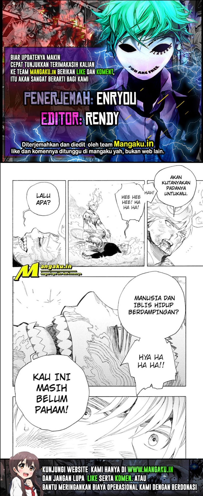 Komik Ao no Exorcist Chapter 138.2 gambar nomor 1