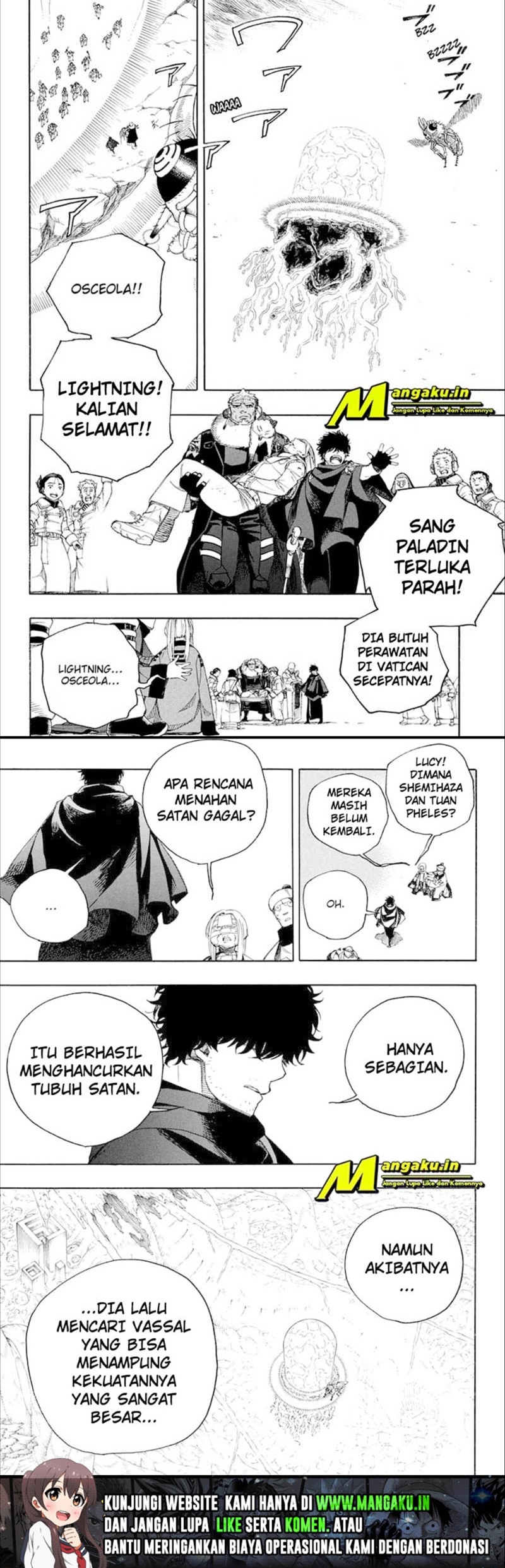 Ao no Exorcist Chapter 138.2 Gambar 9