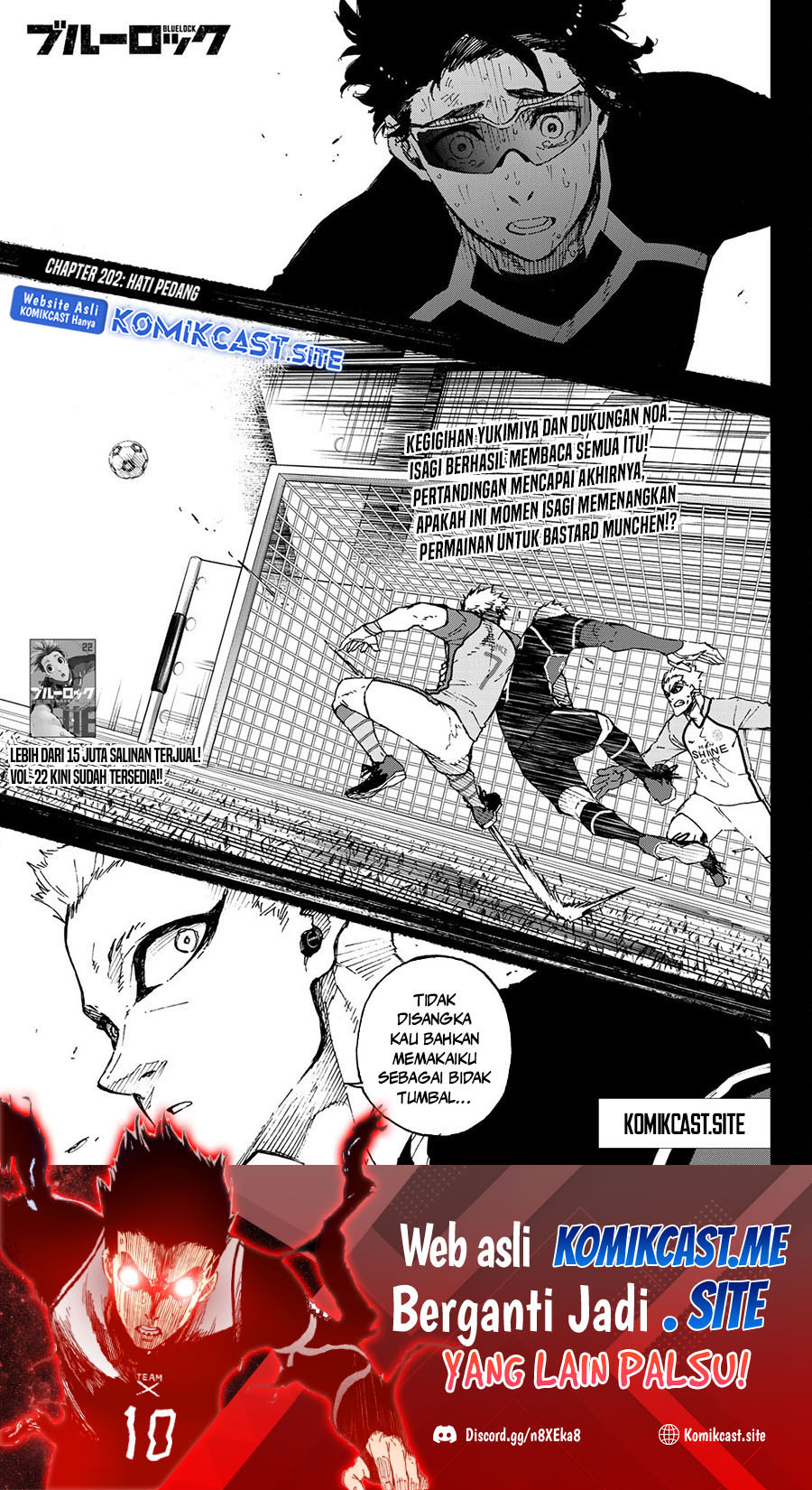Manga Blue Lock Chapter 202 gambar nomor 2