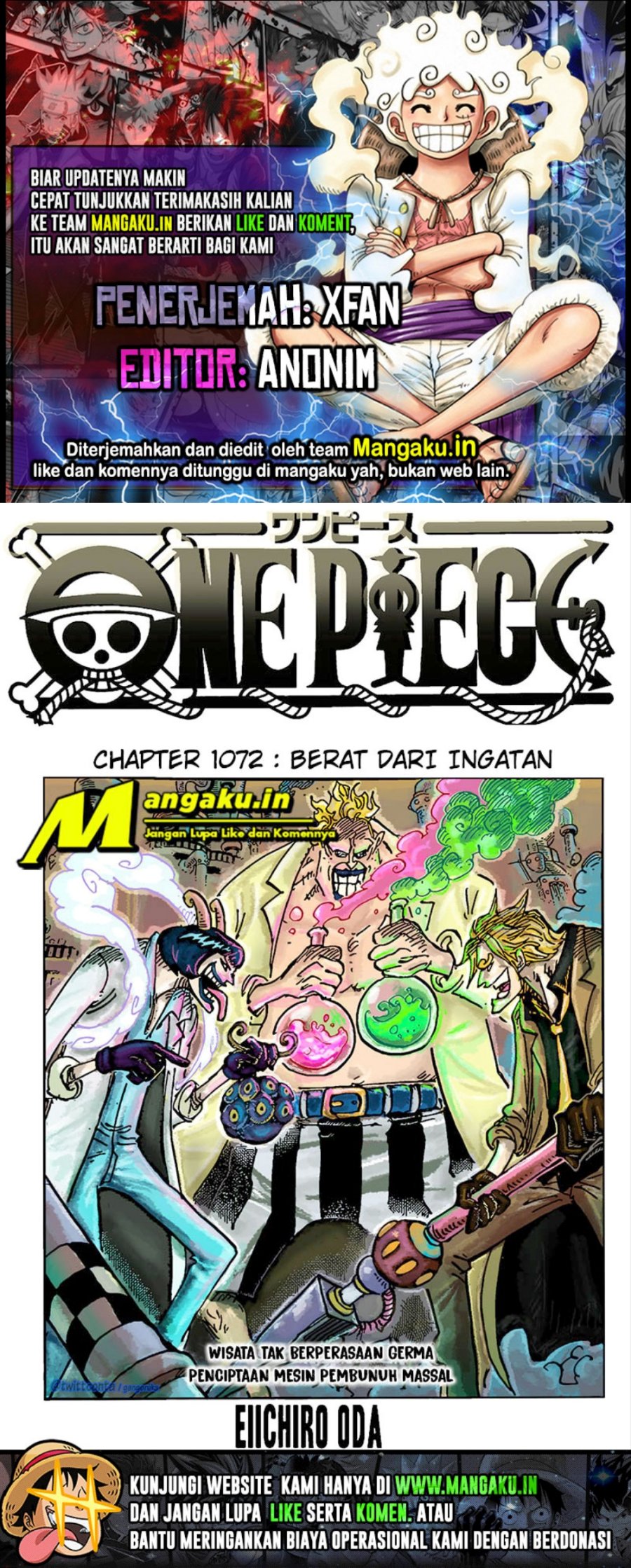 Komik One Piece Chapter 1072 gambar nomor 1