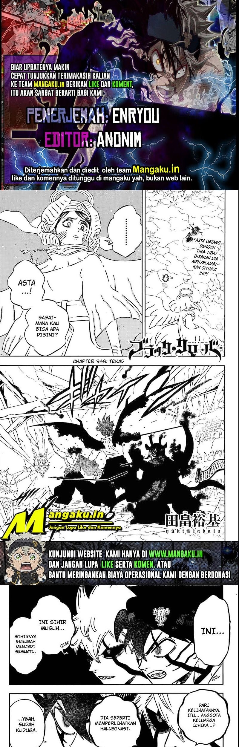 Komik Black Clover Chapter 348 gambar nomor 1