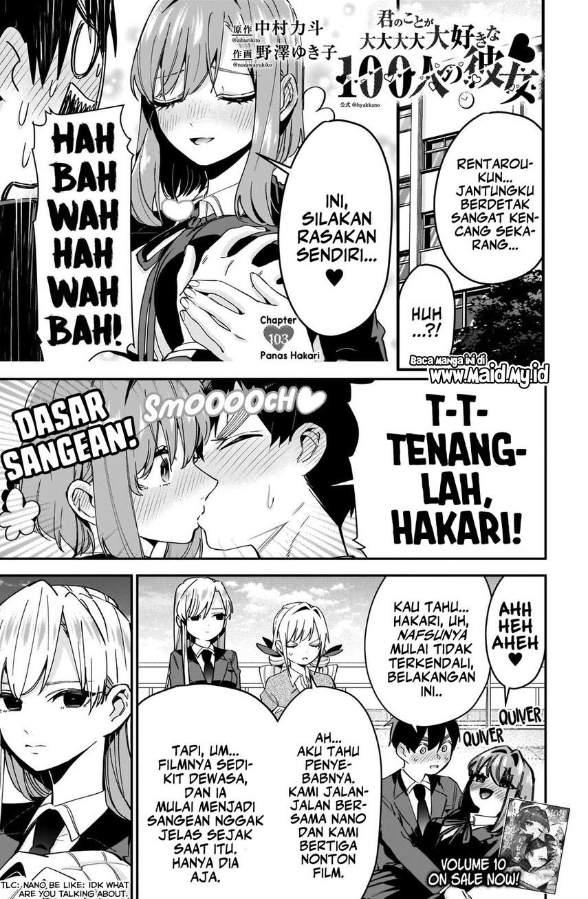 Kimi no Koto ga Dai Dai Dai Dai Daisuki na 100-ri no Kanojo Chapter 103 Gambar 3