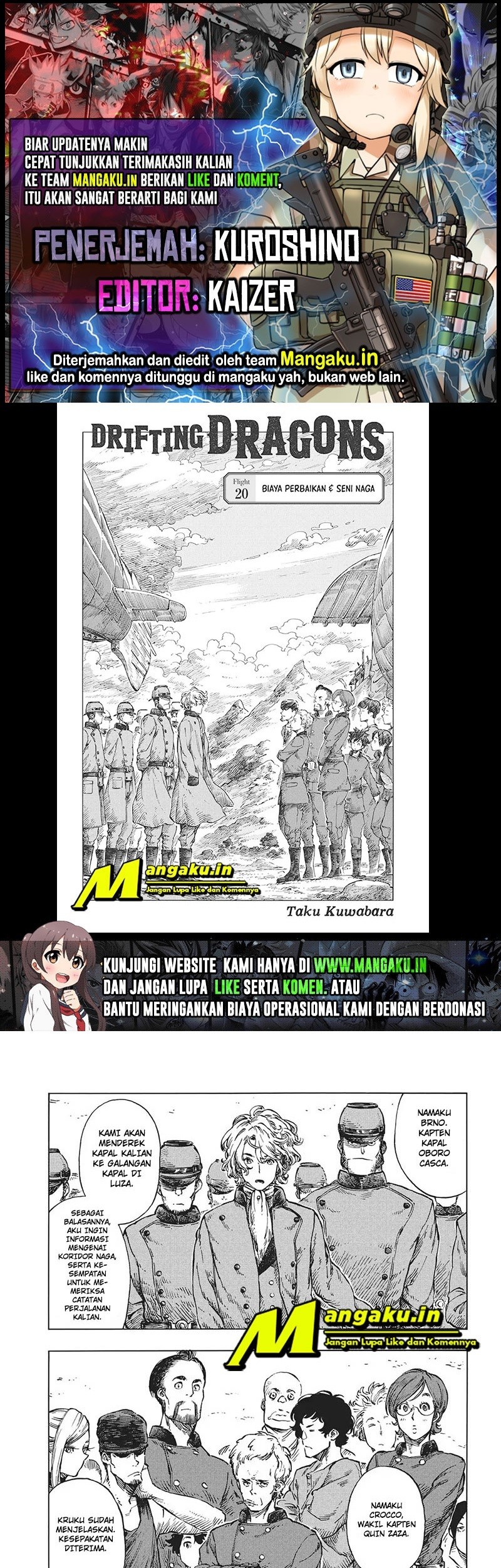 Komik Kuutei Dragons Chapter 20 gambar nomor 1