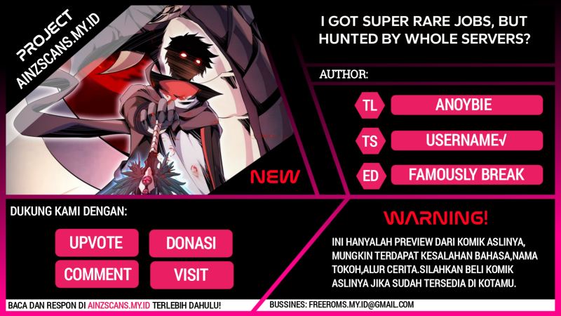 Komik I Got Super Rare Jobs, But Hunted By Whole Servers? Chapter 02 gambar nomor 1